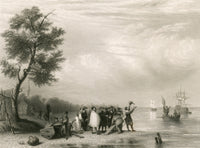 Landing at Jamestown, 1600's Fine Art Print by Science Source