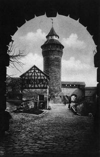 Nuremberg Castle Fine Art Print - Nsinwell Tower Photograph, C1920