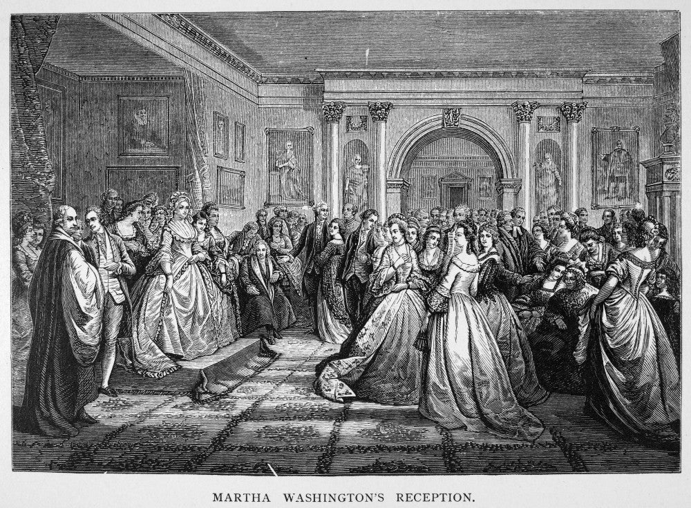 Washington Reception Fine Art Print - Line Engraving by Granger Collection