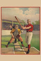 Baseball Scene Fine Art Print by Calvert - Batter at Home Plate