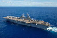 USS Boxer Amphibious Assault Ship Pacific Ocean Fine Art Print by Stocktrek Images