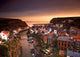 Cityscape at Sunset - Staithes, Yorkshire Fine Art Print