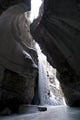 Female Climber Ice Climbing in Maligne Canyon Poster Print