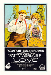 Love U Movie Poster Art featuring Roscoe 'Fatty' Arbuckle and Winifred Westover (1919)