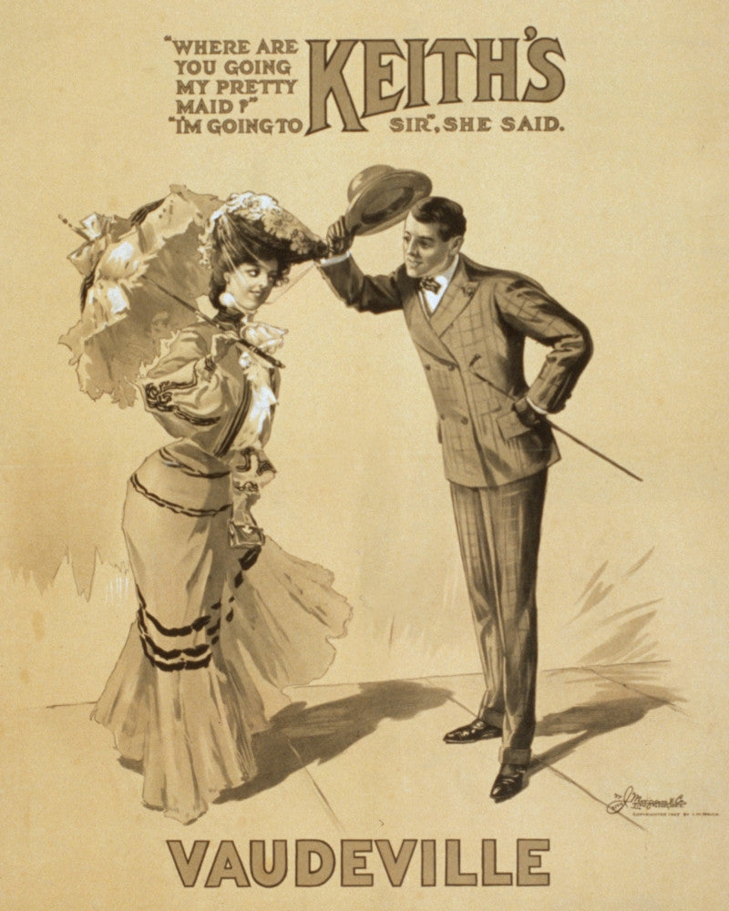 Keith's Vaudeville History Poster Print - Available in Multiple Sizes