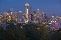 Seattle Night Skyline Fine Art Print - Panoramic View