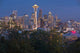 Seattle Night Skyline Fine Art Print - Panoramic View