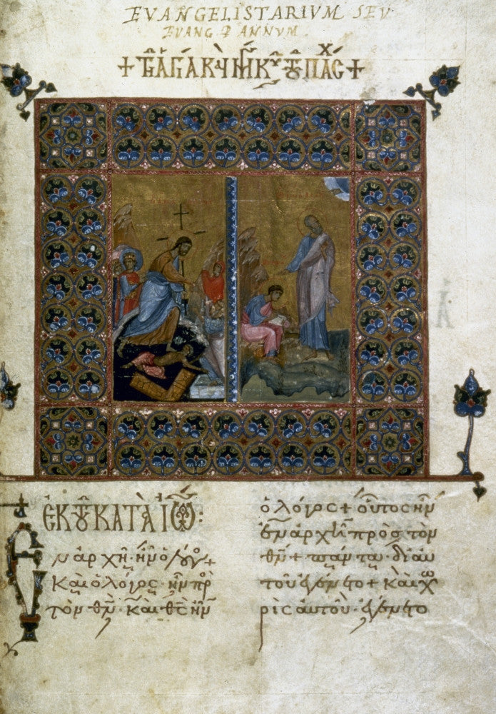 Harrowing of Hell Manuscript Illumination Poster Print by Granger Collection
