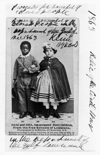 Freedmen School, 1863 - Emancipated Slave Children Fine Art Print by Granger Collection