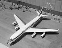 Douglas DC-8 Airplane Aerial View Fine Art Print