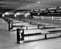 Interior of a Bowling Alley Fine Art Print - Multiple Sizes Available