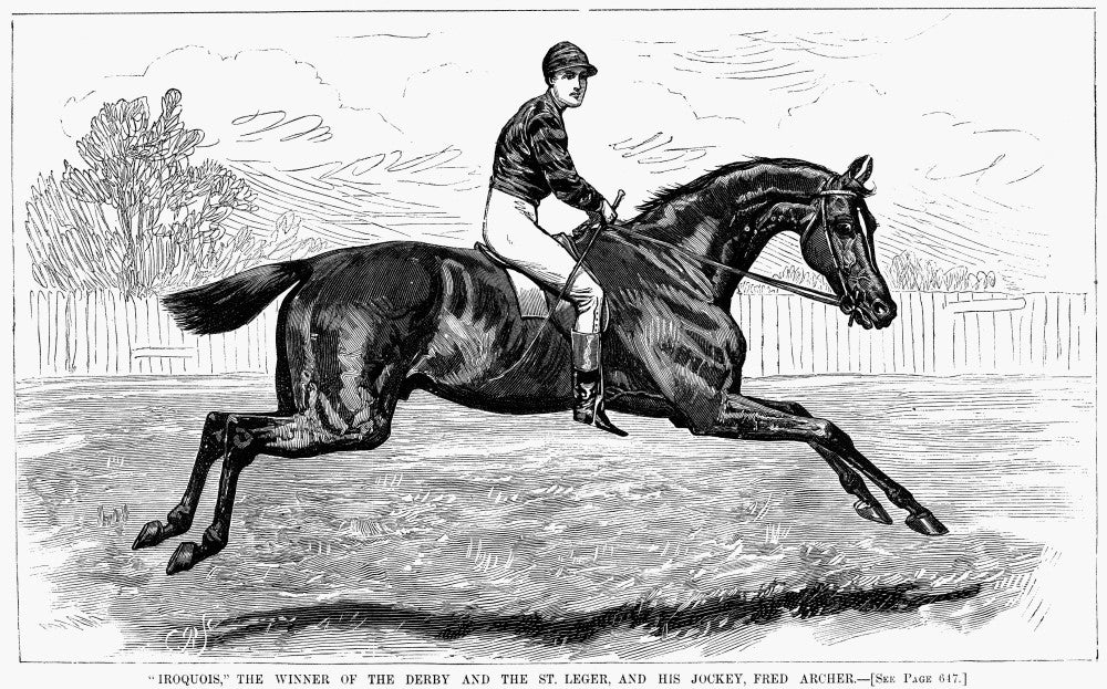 Iroquois Winning the Derby - Horse Racing Fine Art Print