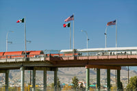 International Border of Mexico & the United States Fine Art Print