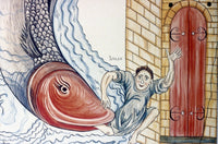 Jonah and the Whale Manuscript Illumination Art Print