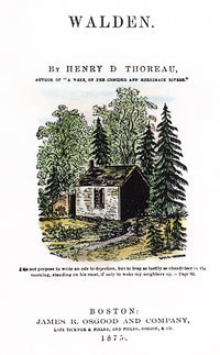 Thoreau: Walden Title Page Engraving Fine Art Print by Granger Collection