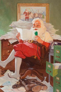 Santa's Thoughts Fine Art Print by John Newton Howitt