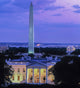 White House at Dusk Poster Print featuring Washington Monument by Panoramic Images