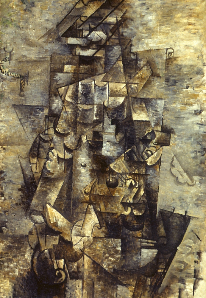 Braque: Man With A Guitar Fine Art Print by Georges Braque