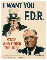 1940 Presidential Campaign Poster Print by James Montgomery Flagg