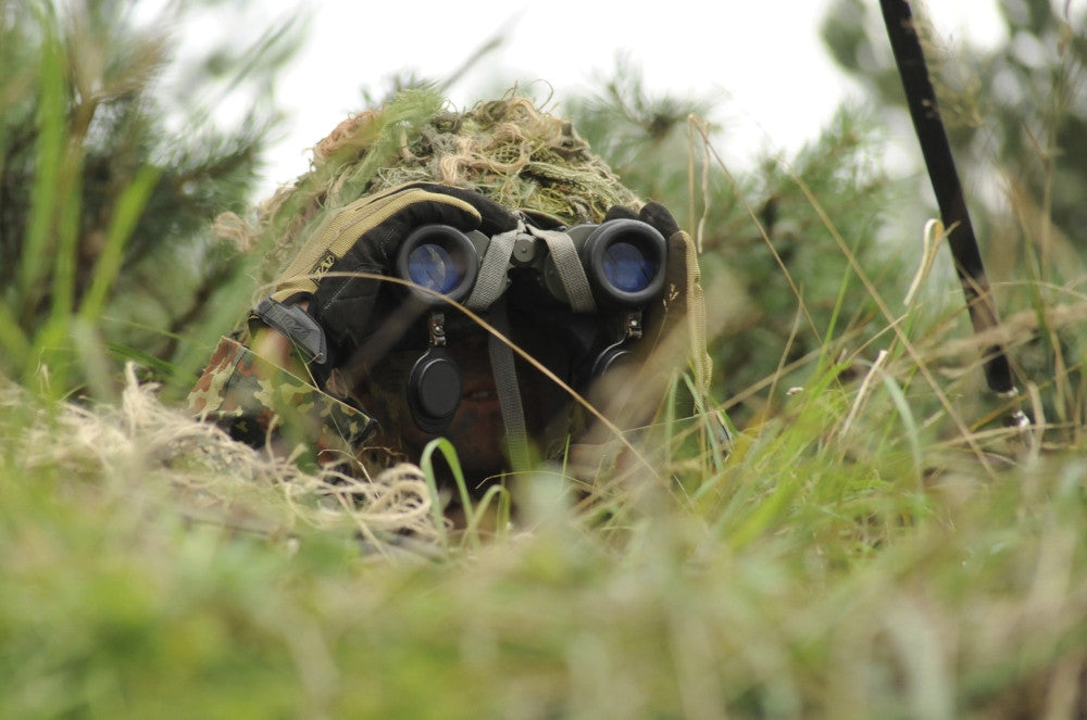 A German Bundeswehr Soldier Camouflaged Fine Art Print