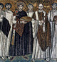 Justinian I - Byzantine Empire Mosaic Detail Fine Art Print by Granger Collection
