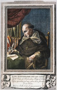 Bartolome De Las Casas 18th Century Engraving Poster Print by Granger Collection