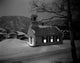 Stark Church and Covered Bridge at Night Fine Art Print - New Hampshire