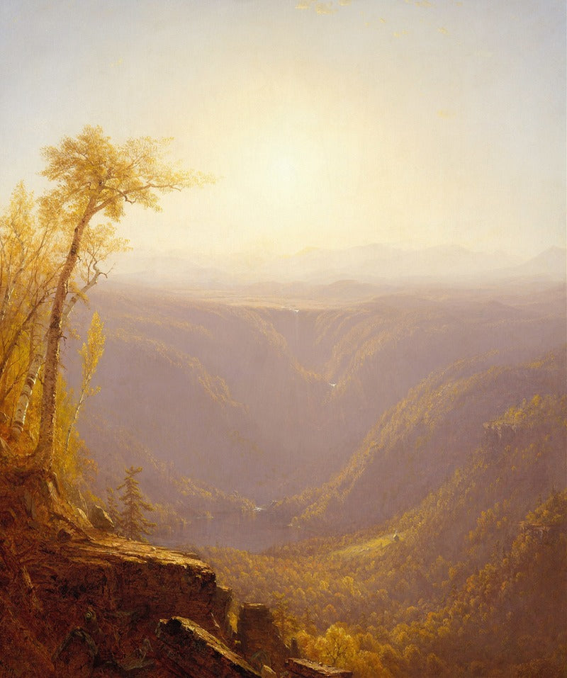 A Gorge in the Mountains (Kauterskill Clove) poster print by Sanford Robinson Gifford.