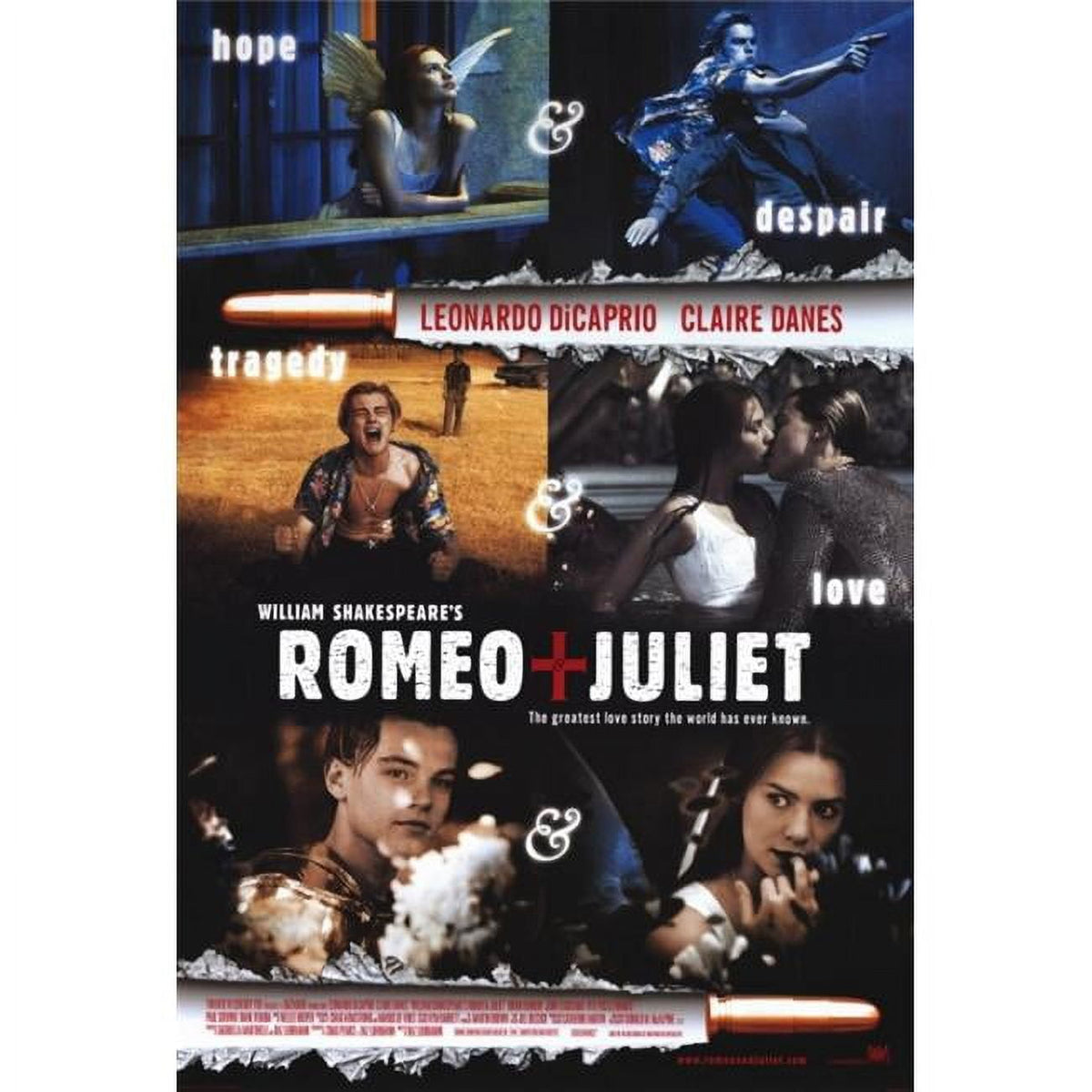 Romeo and Juliet Movie Poster Print - 27 x 40, classic Shakespeare art.
