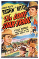 The Lone Star Trail Movie Masterprint Poster featuring Johnny Mack Brown and Tex Ritter.