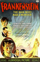 Frankenstein 1931 movie poster masterprint featuring classic cast.