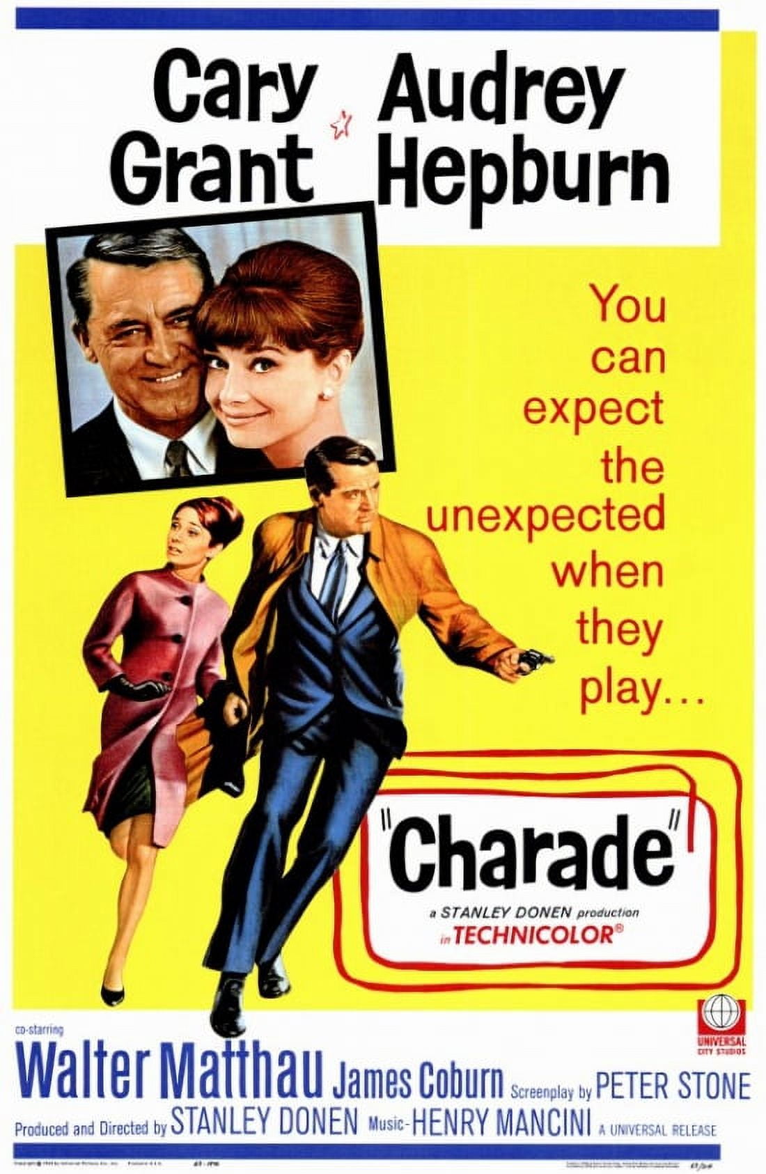 Charade Movie Poster 11x17 premium print showcasing classic film art.