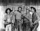 Clint Eastwood with co-stars in Rawhide photo print