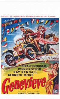Genevieve Movie Poster 11x17 print featuring vibrant colors.