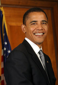 Barack Obama Portrait Movie Poster - Style A (11x17)