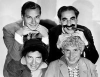 Vintage photo poster print of the Marx Brothers - Zeppo, Groucho, Chico, Harpo from the 1930s