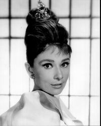 Audrey Hepburn black and white photo print from Breakfast at Tiffany's