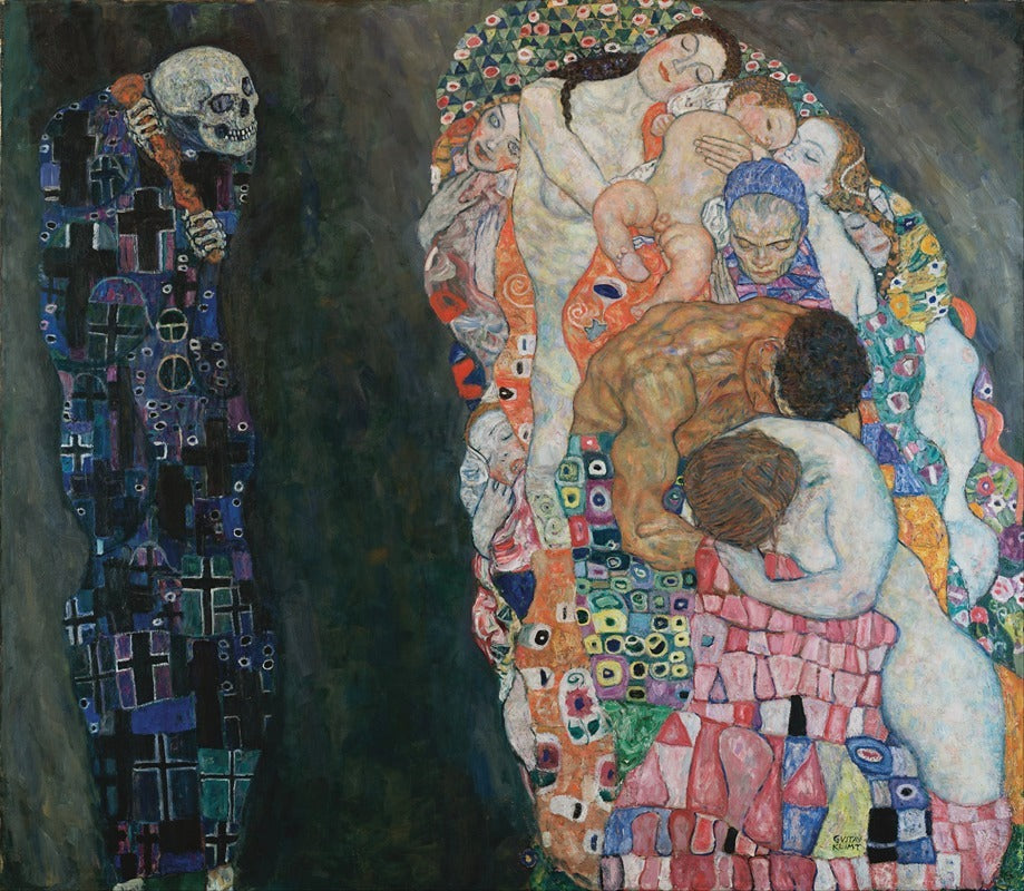 Death and Life poster print by Gustav Klimt, 18 x 24