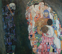 Death and Life poster print by Gustav Klimt, 18 x 24