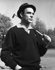 Sean Connery holding a golf club in Goldfinger photo print