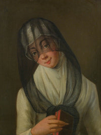 Portrait Of A Veiled Lady 18th Century Poster Print by Venetian School