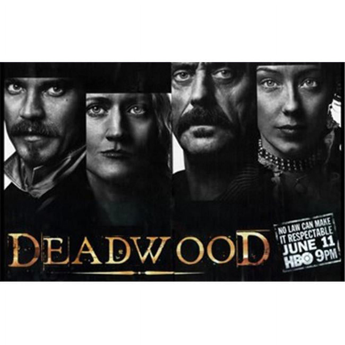 Deadwood Movie Poster 17x11 Print featuring iconic imagery from the series