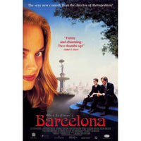 Barcelona Movie Poster Print - 27x40 inches showcasing vibrant city art.