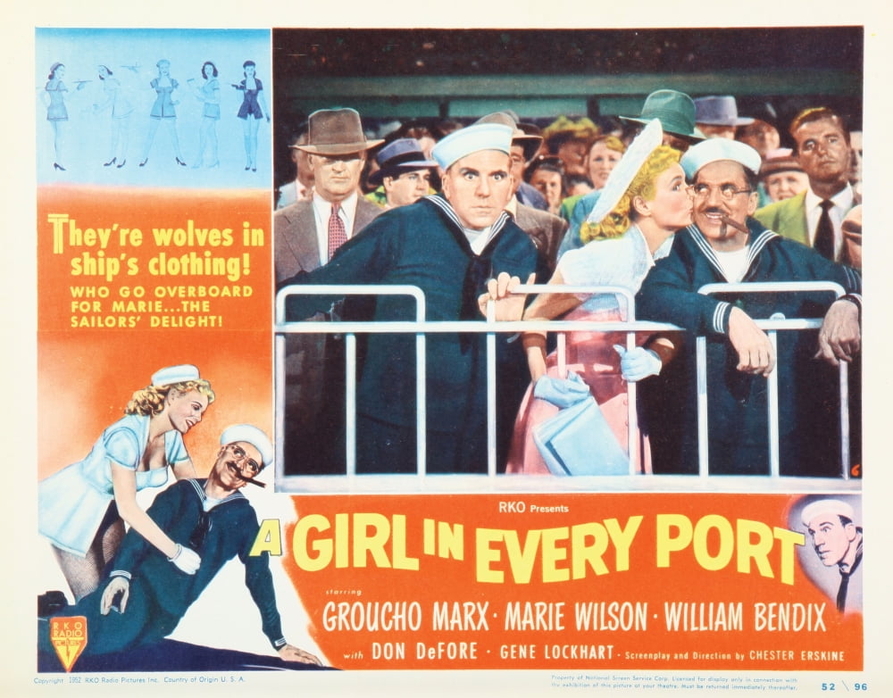 A Girl in Every Port Still Poster Print - Classic Cinema Art