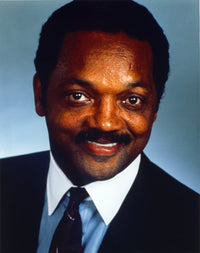 Close-up portrait photo print of Jesse Jackson, capturing his inspiring presence.