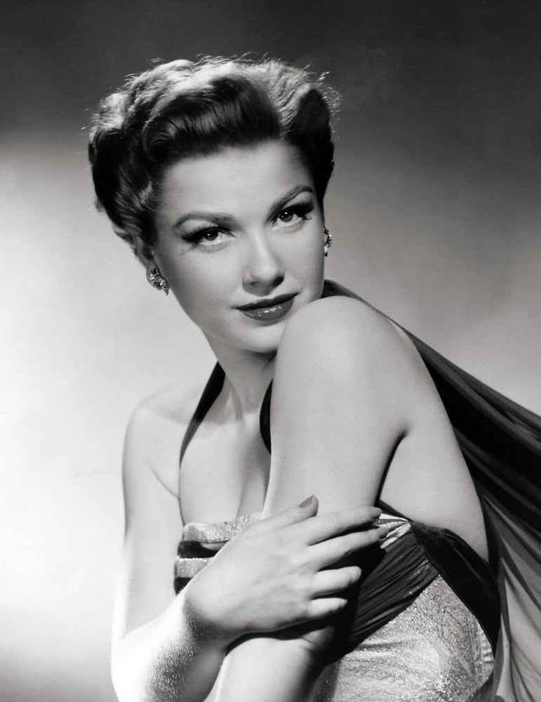 Anne Baxter Portrait Photo Print showcasing the classic actress in a timeless pose.