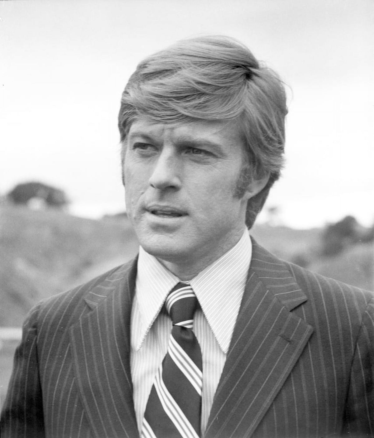 Robert Redford classic photo print capturing Hollywood charm.