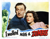 I Walked With A Zombie movie poster print featuring Tom Conway and Frances Dee, 1943.