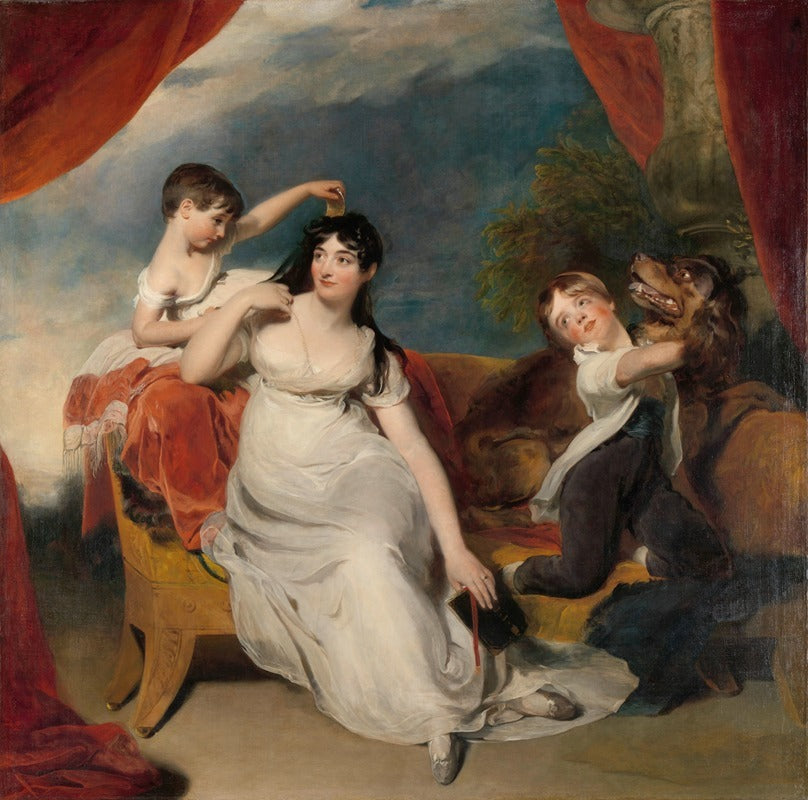Maria Mathilda Bingham with Two Children art poster print by Sir Thomas Lawrence