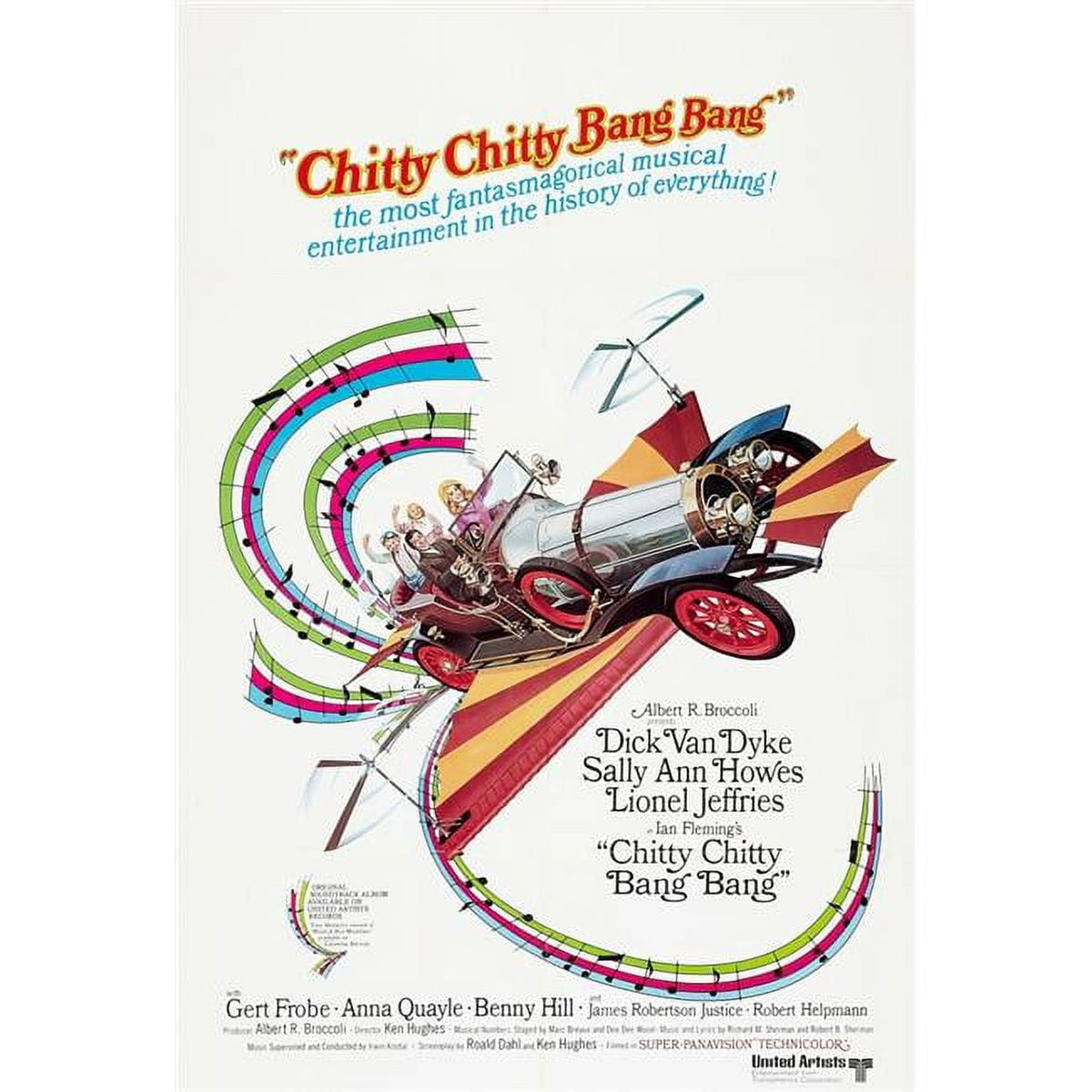 Chitty Chitty Bang Bang Movie Poster Print featuring Dick Van Dyke and Sally Ann Howes